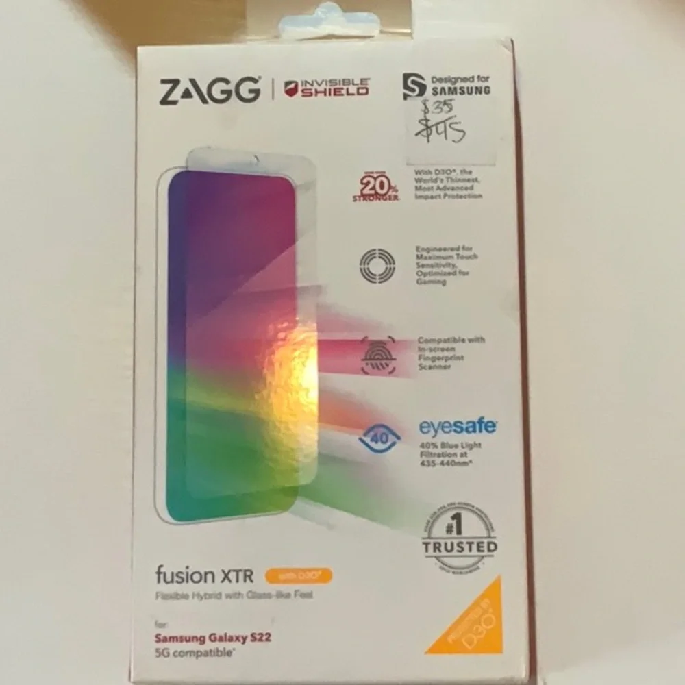 Fusion XTR Screen Protector for Samsung Galaxy S22 - Multicolor